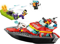 LEGO City Fire Rescue Boat Toy for 5+ Year Old Boys & Girls