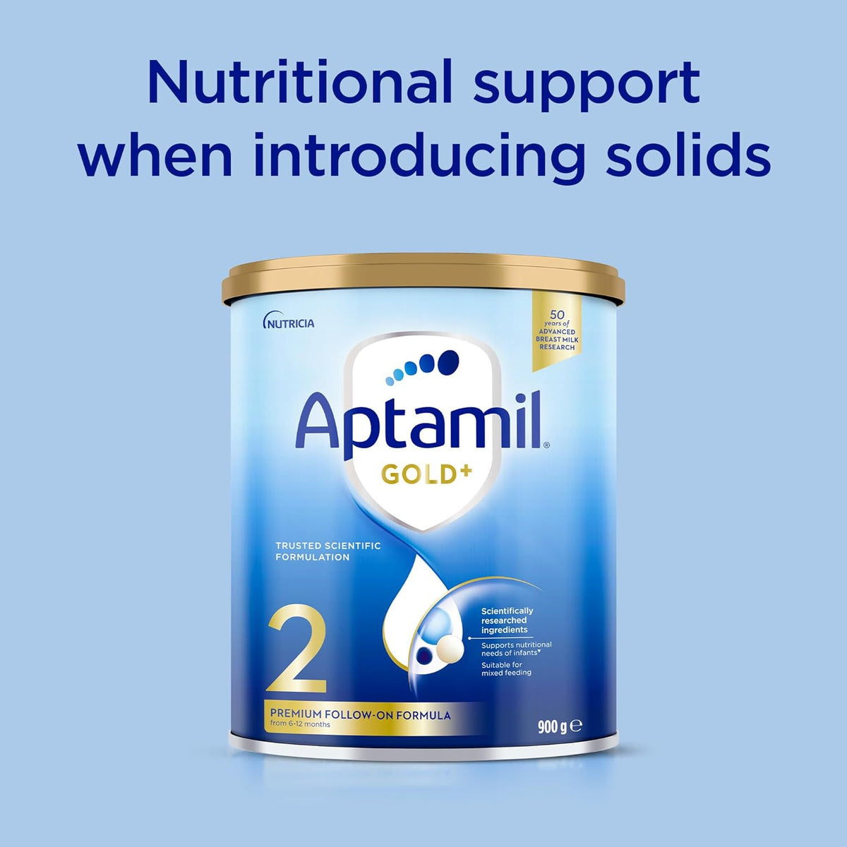 Aptamil Gold+ 2 Premium Follow-On Formula, From 6-12 Months, 900g