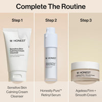 Honest Beauty Honestly Pure Nightly Retinyl Serum | Moisturizes, Exfoliates, Reduces Fine Lines + Wrinkles | Retinyl Linoleate + Hyaluronic Acid | Vegan + Cruelty Free | 1 fl oz