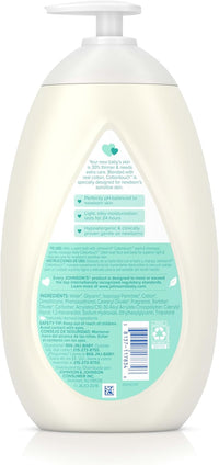 Johnson's CottonTouch Newborn Baby Face and Body Lotion, Made with Real Cotton, 27.1 fl. oz