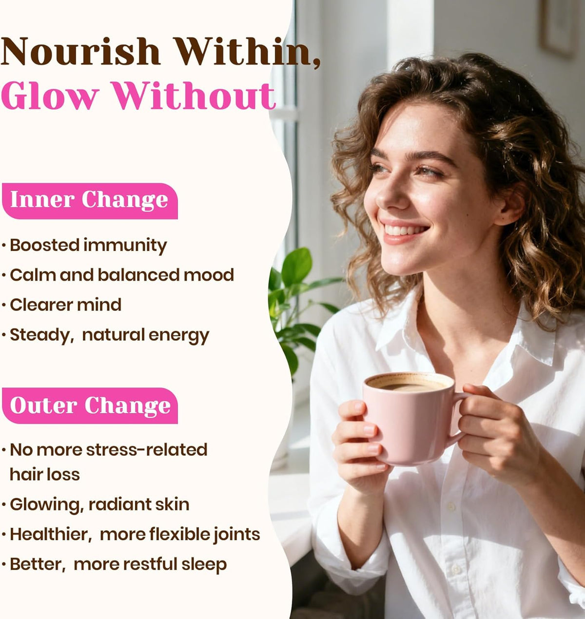 Venture Pal Premium Adaptogenic Mushroom Coffee with Multi Collagen, Lions Mane, Reishi, Chaga, Biotin, Vitamin C – Supports Energy, Focus, Skin, Hair, Nails, Joints, Digestion & Immunity,30 Servings