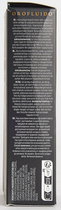 REVLON PROFESSIONAL Orofluido Argan Oil Elixir, 100 ml, Nourishing Leave in Hair Care with Argan Oil, Smoothing Hair Oil for Smooth, Shiny Hair, with Anti Frizz, Vegan