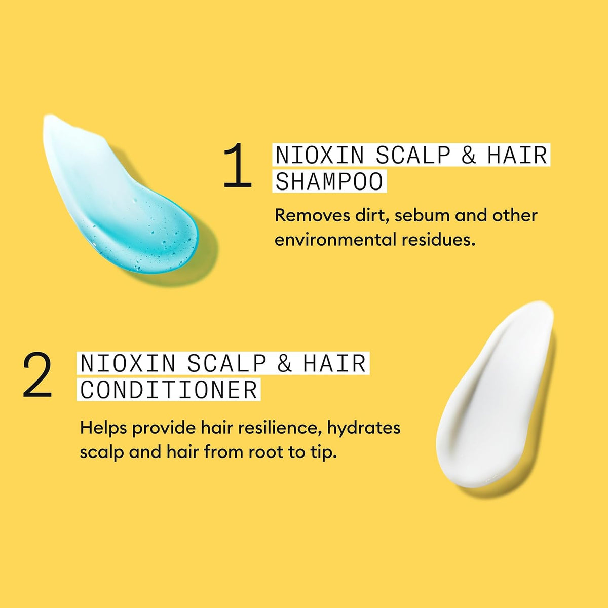Nioxin Shampoo & Conditioner Liter Duo Sets | Prepacks with Pumps Included | Systems 1-4 | For Natural, Colored, & Damaged Hair with Light to Progressed Thinning | Strengthen & Boost Hair Density