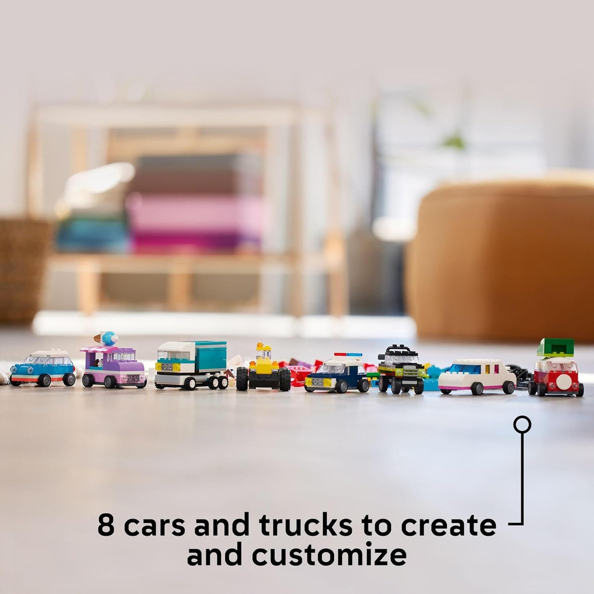 LEGO Classic Creative Vehicles, Colourful Model Car Toys for 5+ Year Old Boys & Girls