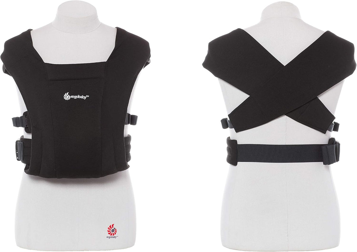Cozy Newborn Essentials Baby Carrier Wrap (Pure Black)