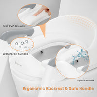 Potty Training Seat, Toddler Step Stool, 2 in 1 Potty Training Toilet for Kids,Grey