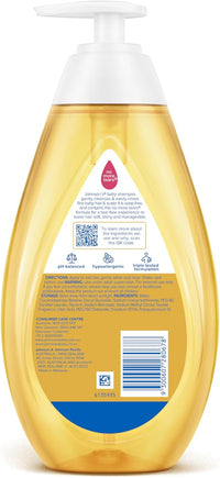 Johnson's Baby Hypoallergenic Gentle Tear-Free Cleansing Baby Shampoo 500mL |helps prevent irritation, redness & stinging |Cleanse baby’s fine hair & delicate scalp