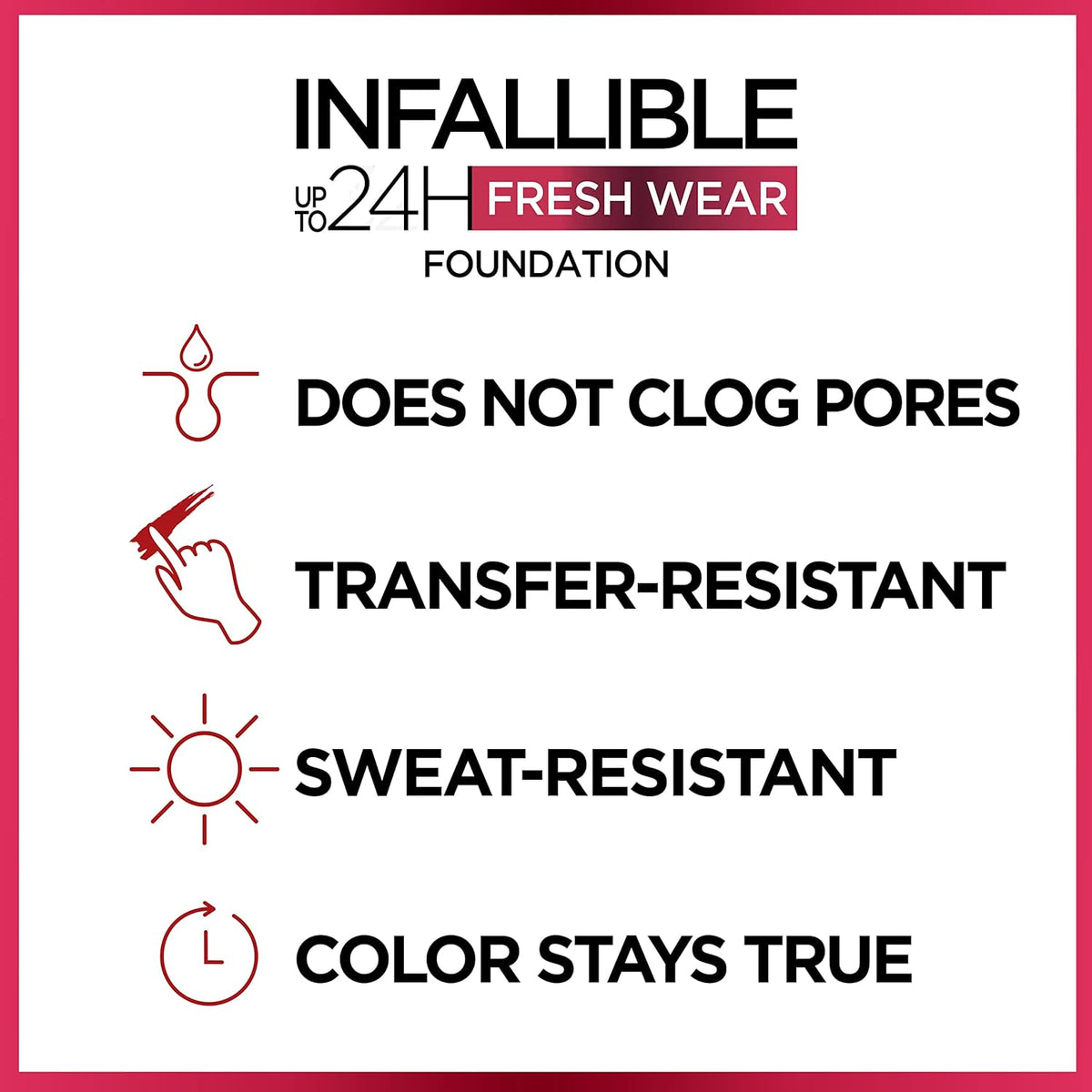 L’Oréal Paris Makeup Infallible Up to 24 Hour Fresh Wear Foundation, Rose Vanilla, 1 fl; Ounce (Pack of 2)