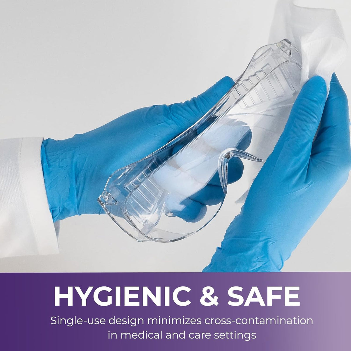 Medpride Disposable Dry Washcloths for baby wipes and incontinence care 16 packs of 50 - 800 count 8 x 13 Half Fold