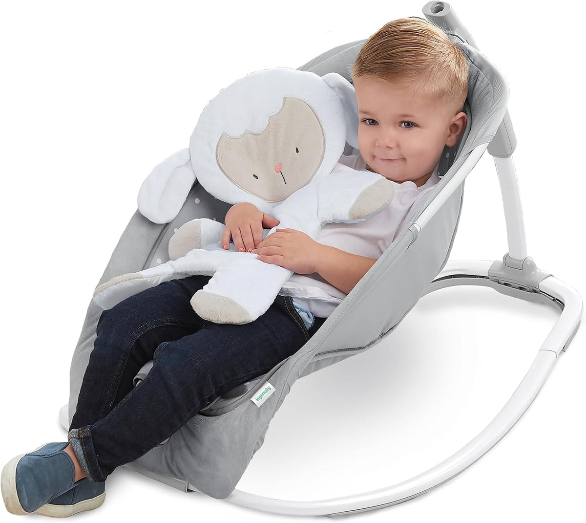 Ingenuity 2-in-1 Lightweight Infant to Toddler Rocker and Baby Bouncer