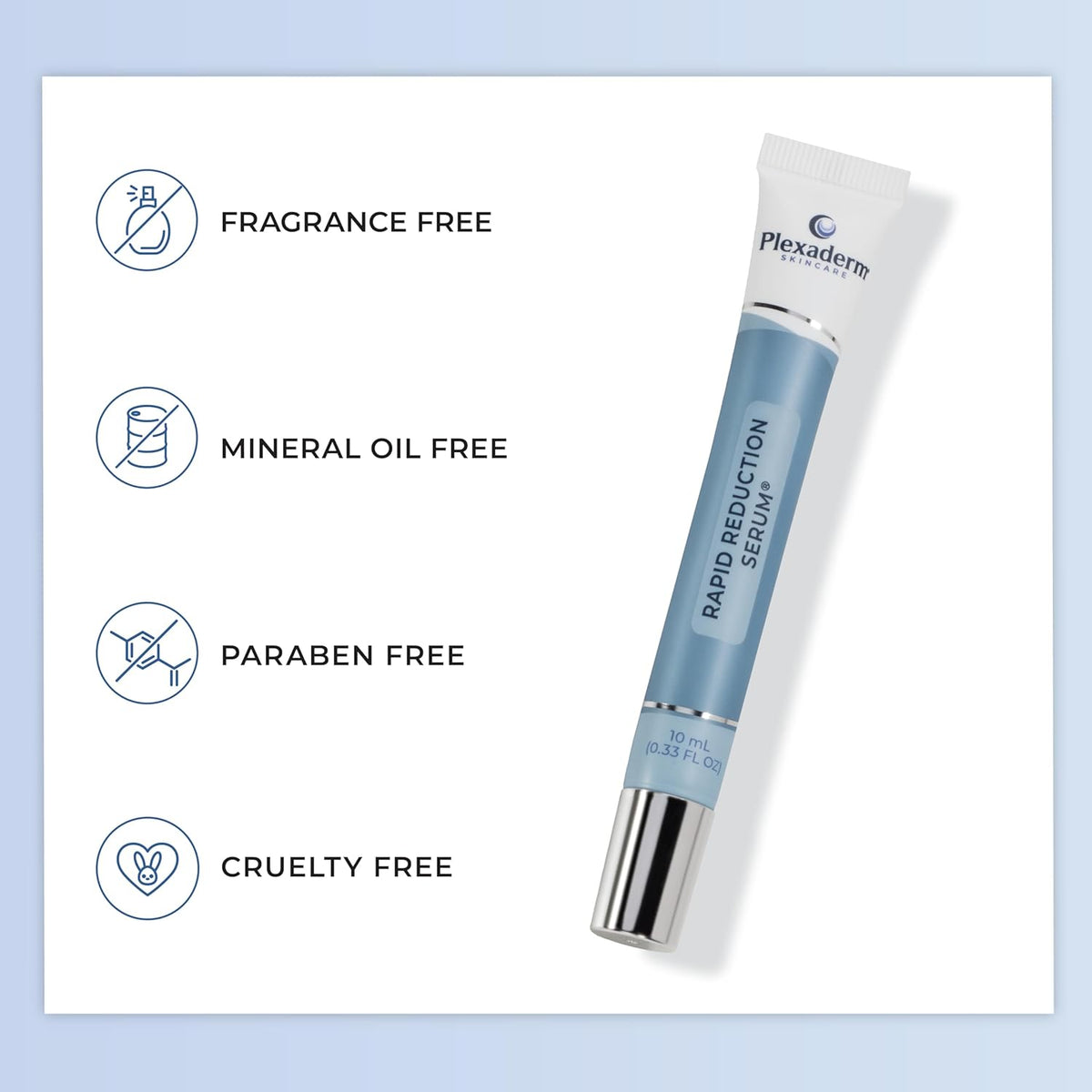 Plexaderm Rapid Reduction Eye Serum - Visibly Reduces Under-Eye Bags, Wrinkles, Dark Circles, Fine Lines & Crow's Feet Instantly, Anti Aging Wrinkle Remover for Face, 3 Full Size Tubes