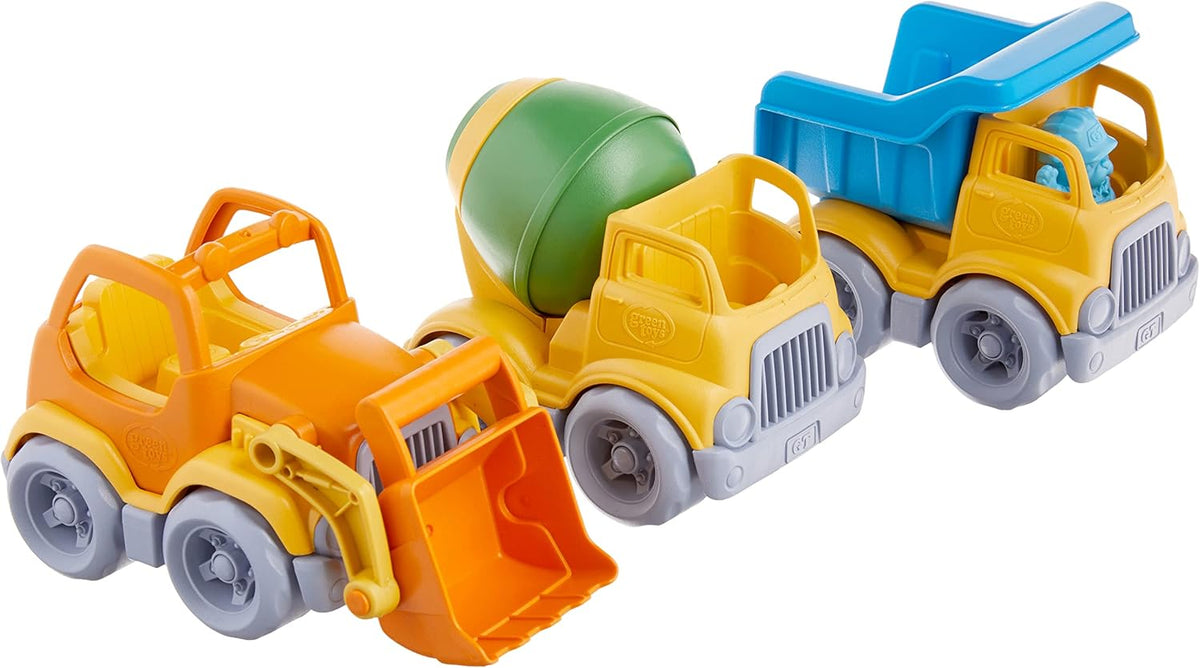 Green Toys Construction Vehicle - 3 Pack - 4C, Multi