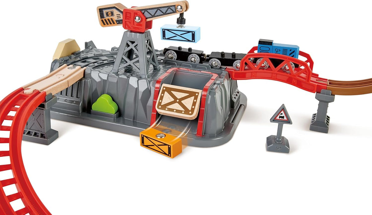 50pc Hape Wooden Railway Construction Kit Set Kids/Childrens Building Toy 3y+