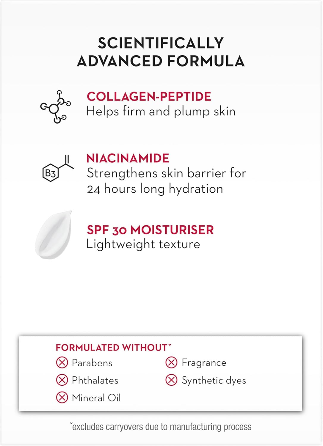 Olay Regenerist Collagen Peptide24 SPF 30 Moisturiser, 50 g