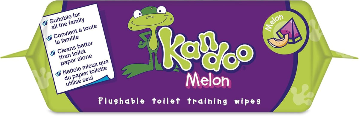 Kandoo Melon Sensitive Wipes | 12 Packs of 60 Wipes (12x60) | Total 720 Wipes