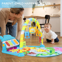 Baby Gyms Play Mat, Activity Center with Portable Play Piano Gym