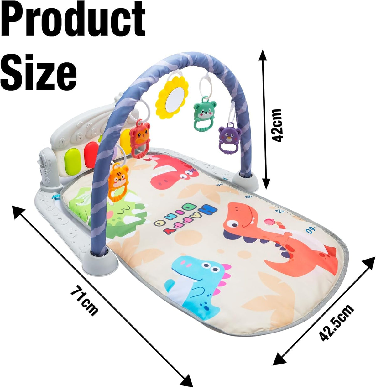 Baby Gym Play Mats Baby Toys Tummy Time Mat Toys Musical Activity Center