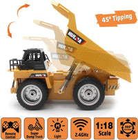 Fisca 6 Ch 2.4G Alloy Remote Control Dump Truck 4 Wheel Driver