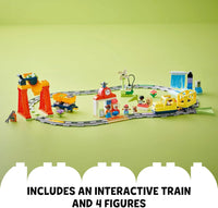 LEGO DUPLO Big Interactive Community Train Set, Toddler Learning Toy for 3+ Year Old Boys & Girls, Kids & Baby Toy with Lights, Sounds, 4 Figures and Train Tracks, Educational Montessori Toy 10428