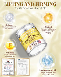 3% Retinol Cream Face Moisturizer, Anti Aging Neck Firming Cream with Collagen