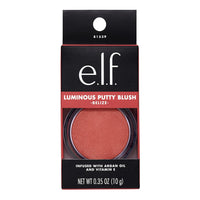 e.l.f. Luminous Putty Blush, Putty-to-Powder, Buildable Blush With A Subtle Shimmer Finish, Highly Pigmented & Creamy, Vegan & Cruelty-Free, Belize