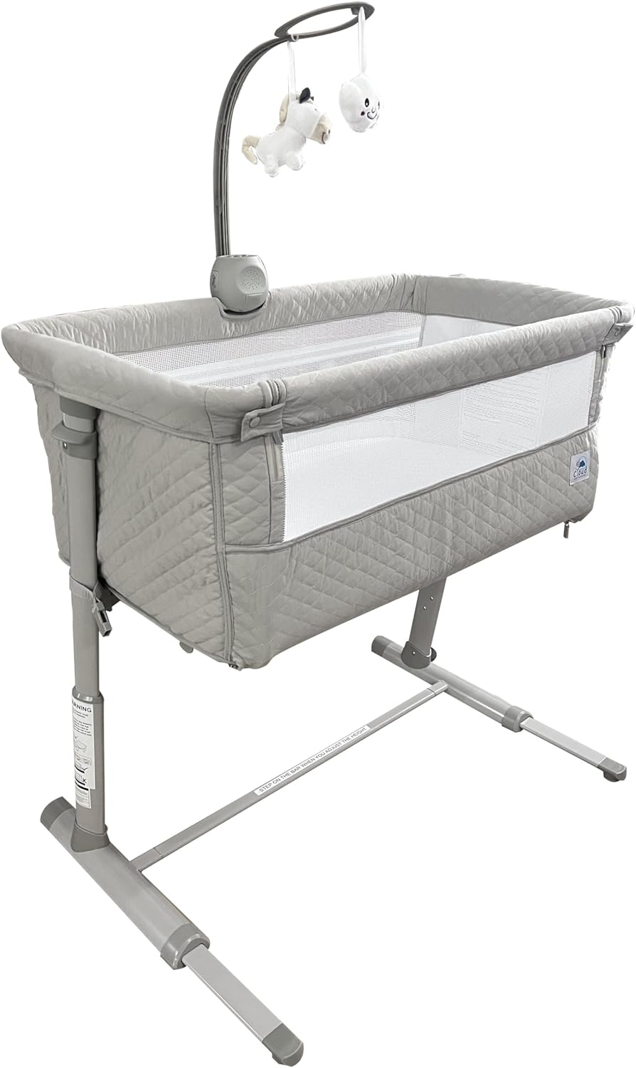 Cloud Baby Bedside Bassinet, Bed Crib for Infant and Newborn, Portable Sleeper for Co-Sleeping, Includes Hanging Figurine and Music - for Girls and Boys, Unisex