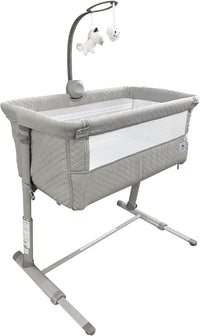Cloud Baby Bedside Bassinet, Bed Crib for Infant and Newborn, Portable Sleeper for Co-Sleeping, Includes Hanging Figurine and Music - for Girls and Boys, Unisex