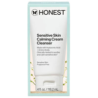 Honest Beauty Calm On Foaming Cream Cleanser for Sensitive Skin | Hyaluronic Acid + Calming Phyto-Blend | EWG Verified, Vegan + Cruelty Free | 4 fl oz