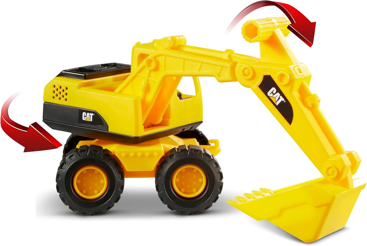 CatToysOfficial Excavator Construction Vehicle, Yellow