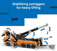 LEGO® City Heavy-Duty Recovery Tow Truck with Crane for Ages 8 and up