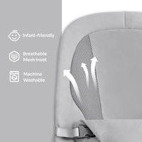 Baby Bouncer Baby Swing for Infants, Baby Rocker and Bouncers with 3 Recline Positions, Sturdy Base, Portable Baby Lounger Seat