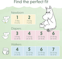 Muumi Baby Nappy Pants Pack of 34, Size 7 X-Large 16-26 kg
