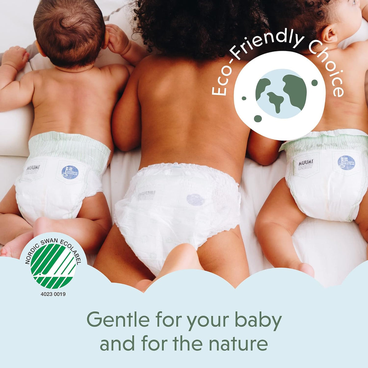 Muumi Baby Nappies Pack of 25, Size 1 Newborn 2-5 kg