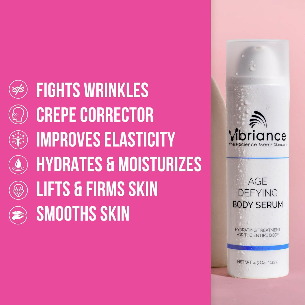 Vibriance Age Defying Body Serum, 4.5 fl oz - Anti Aging and Ultra Hydrating