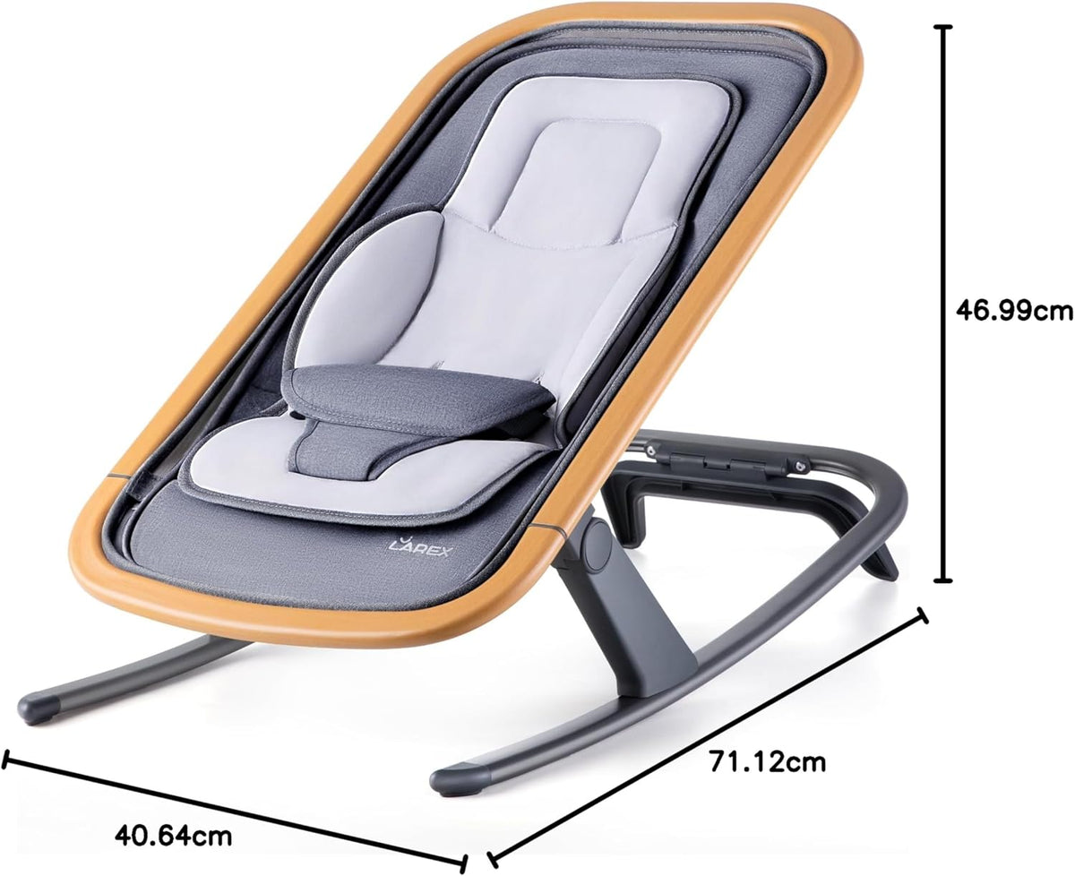 Baby Bouncer, Portable Bouncer Seat for Baby Rocker Chair Infant Bouncy Seat with 3-Point Harness, Infant 2-in-1 Rocker, 0-6 Months