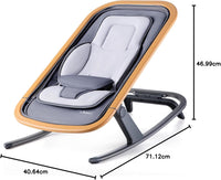 Baby Bouncer, Portable Bouncer Seat for Baby Rocker Chair Infant Bouncy Seat with 3-Point Harness, Infant 2-in-1 Rocker, 0-6 Months