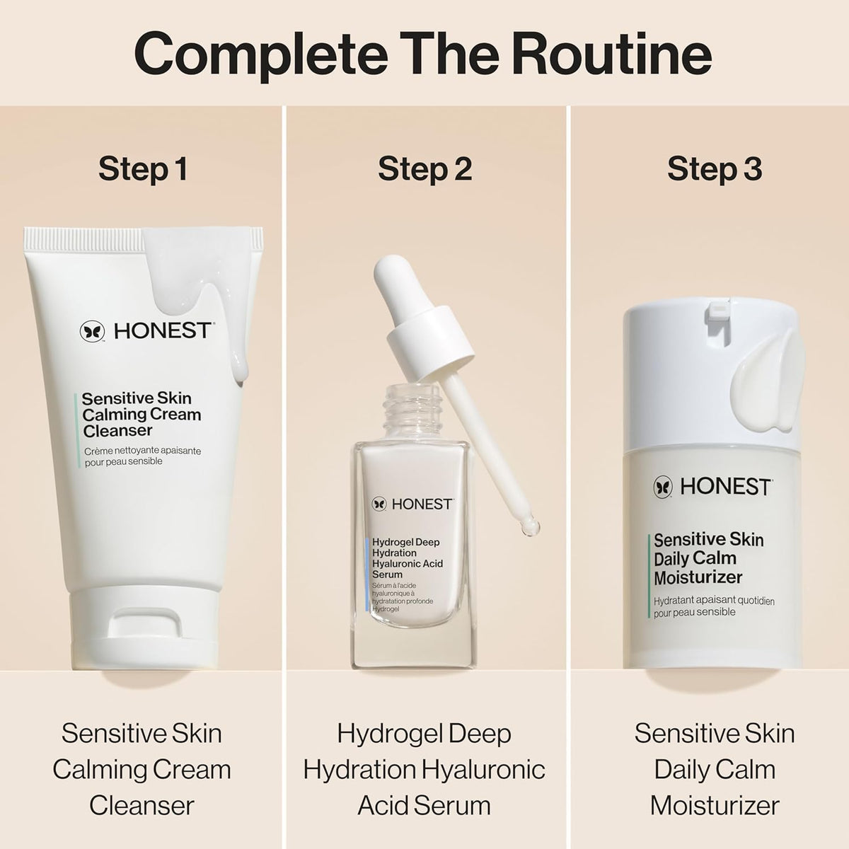 Honest Beauty The Daily Calm Lightweight Moisturizer for Sensitive Skin | Hyaluronic Acid + Calming Phyto-Blend | EWG Verified, Vegan + Cruelty Free | 1.7 fl oz