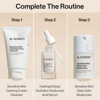 Honest Beauty The Daily Calm Lightweight Moisturizer for Sensitive Skin | Hyaluronic Acid + Calming Phyto-Blend | EWG Verified, Vegan + Cruelty Free | 1.7 fl oz