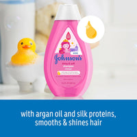 Johnson's Baby Shiny & Soft Tear-free Kids Shampoo With Argan Oil, Gentle & Sulfate-free, 13.6 fl. oz.