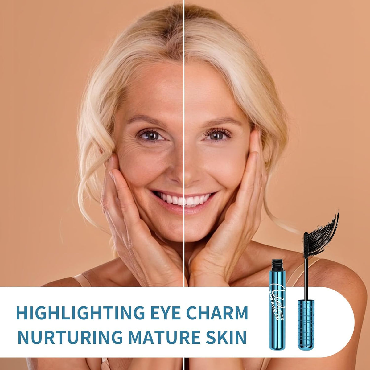 Mascara for Older Women, Black Mascara  Sensitive Eyes