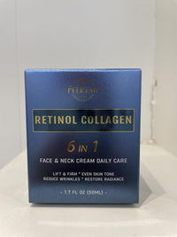 6 in 1 Face Cream for Men, Mens Face Moisturizer, Anti Aging Neck Collagen Creams for Men with Retinol Collagen & Hyaluronic Acid, Eye Bags & Dark Spot Remover, After Shave Lotion 1.7 Fl Oz