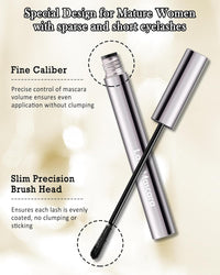 Brown Mascara for Older Women 60 Plus, Hypoallergenic Prime Mascara for Sensitive Eyes,Waterproof Long Lasting-02