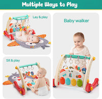 CUTE STONE Baby Gym Play Mat & Baby Learning Walker