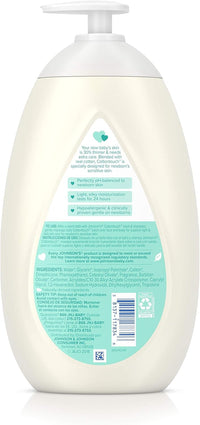 Johnson's CottonTouch Newborn Baby Face and Body Lotion, Made with Real Cotton, 27.1 fl. oz
