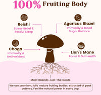 Venture Pal Premium Adaptogenic Mushroom Coffee with Multi Collagen, Lions Mane, Reishi, Chaga, Biotin, Vitamin C – Supports Energy, Focus, Skin, Hair, Nails, Joints, Digestion & Immunity,30 Servings