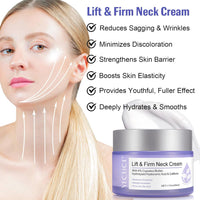Neck Firming and Tightening Cream - Instant Face Lift Cream for Tightening and Hydrating -Neck Firming Cream for Women - Skin Firming and Neck Wrinkles Treatment