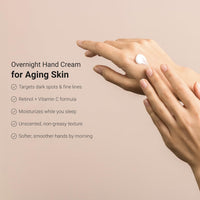 LifeCell Retinol + Vitamin C Overnight Hand Treatment – Anti-Aging Hand Cream,Non-Greasy – 1oz
