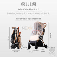 Mamakiddies Baby Pram & Stroller, One-Hand Compact Fold