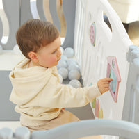 Foldable Baby playpen Baby Folding Play Pen Kids Activity Centre Safety Play Yard(Ocean Theme)