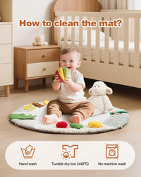 Promise Babe Wooden Baby Play Gym & Tummy Time Playmat (0–12M+)